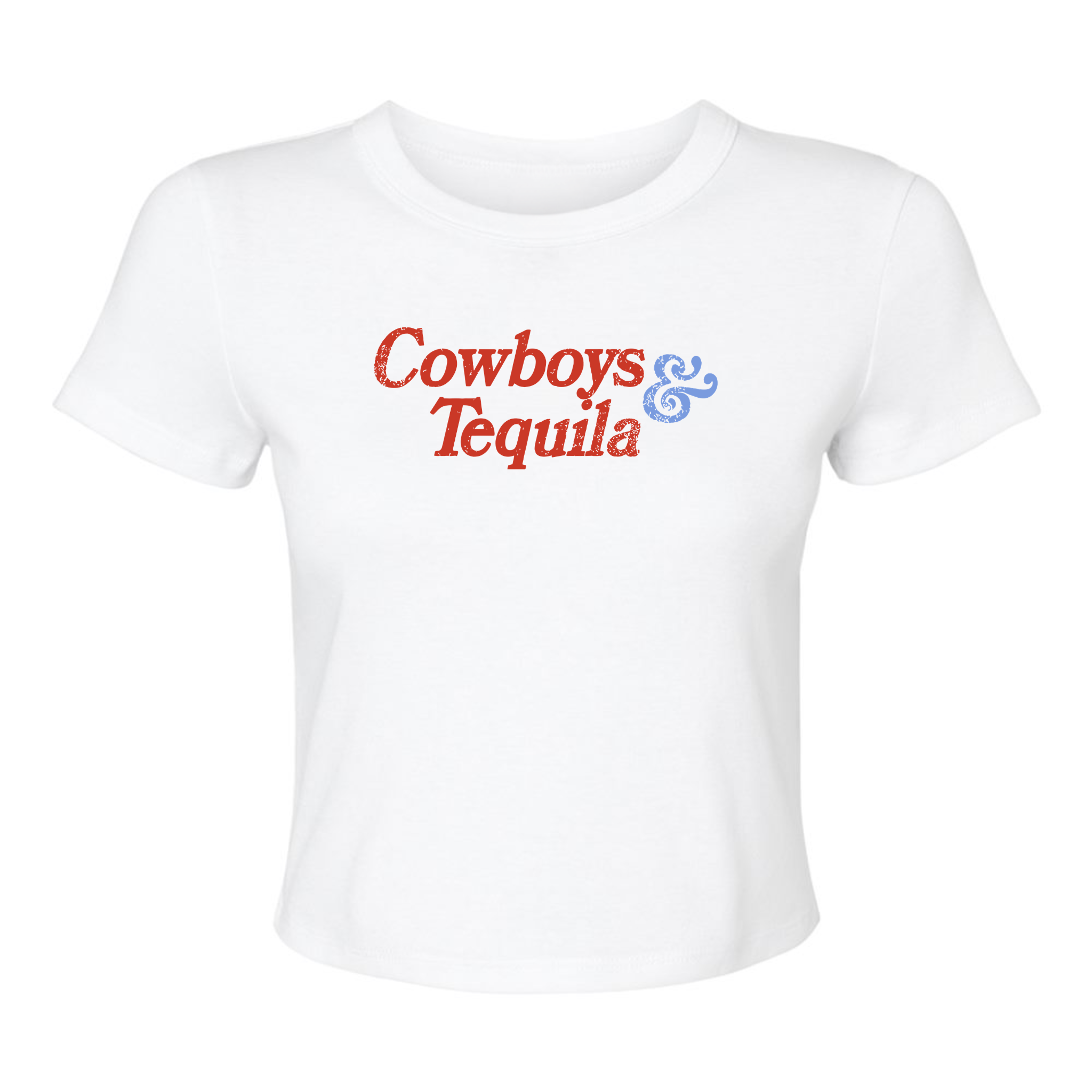 Cowboys & Tequila Baby Tee | Western Country Concert Graphic Tee