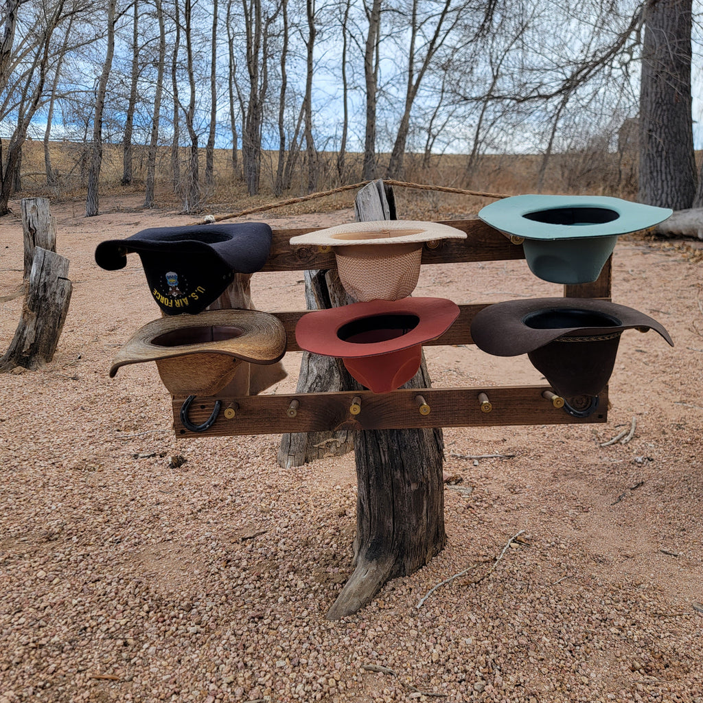 The 6-Hatter: Horizontal Wall-Hanging Western Organization