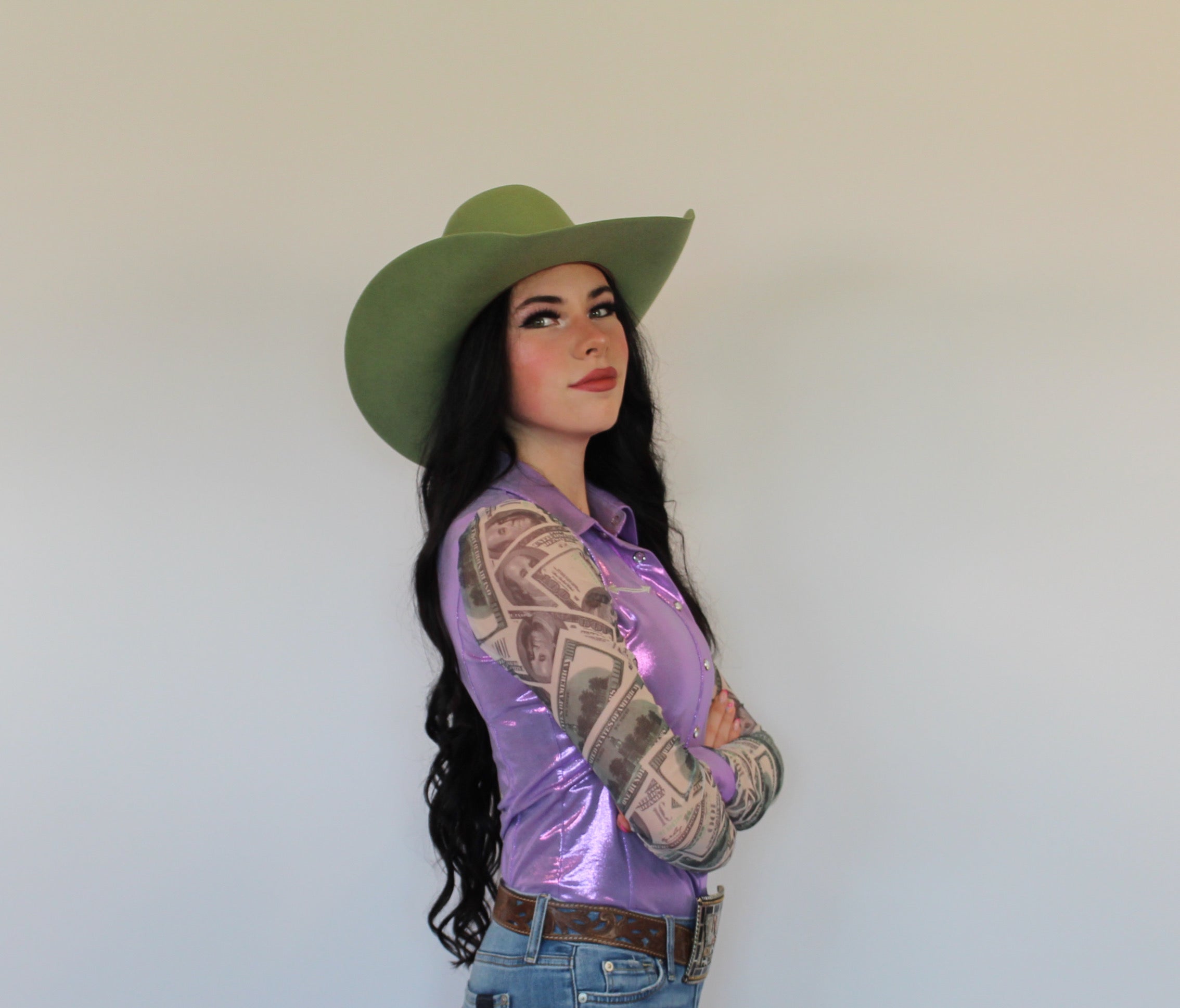 All In Pearl Snap Rodeo Shirt