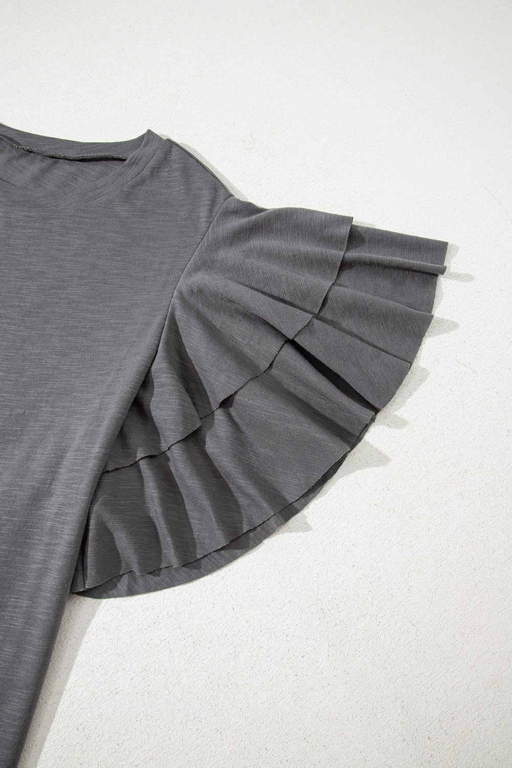 Layered Ruffle Short Sleeve Top