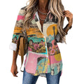 Baha Ranch Pop Western Wanted Button-Up Blouse