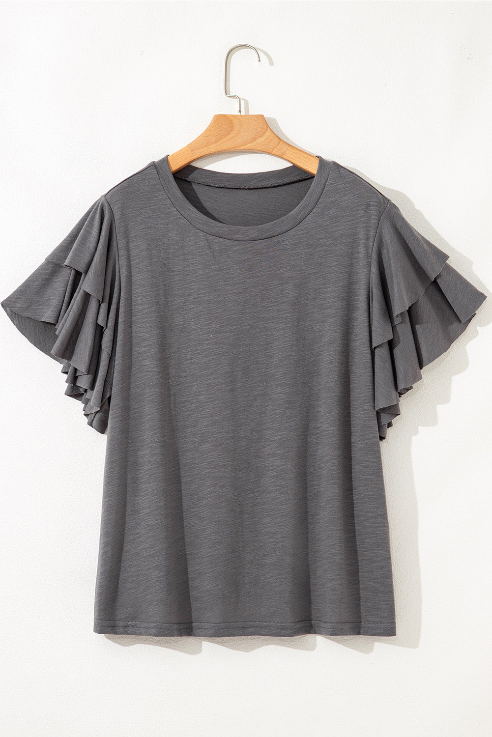 Layered Ruffle Short Sleeve Top