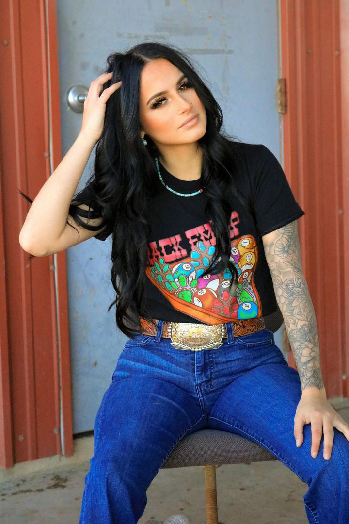Rack Em Up Western Graphic Tee