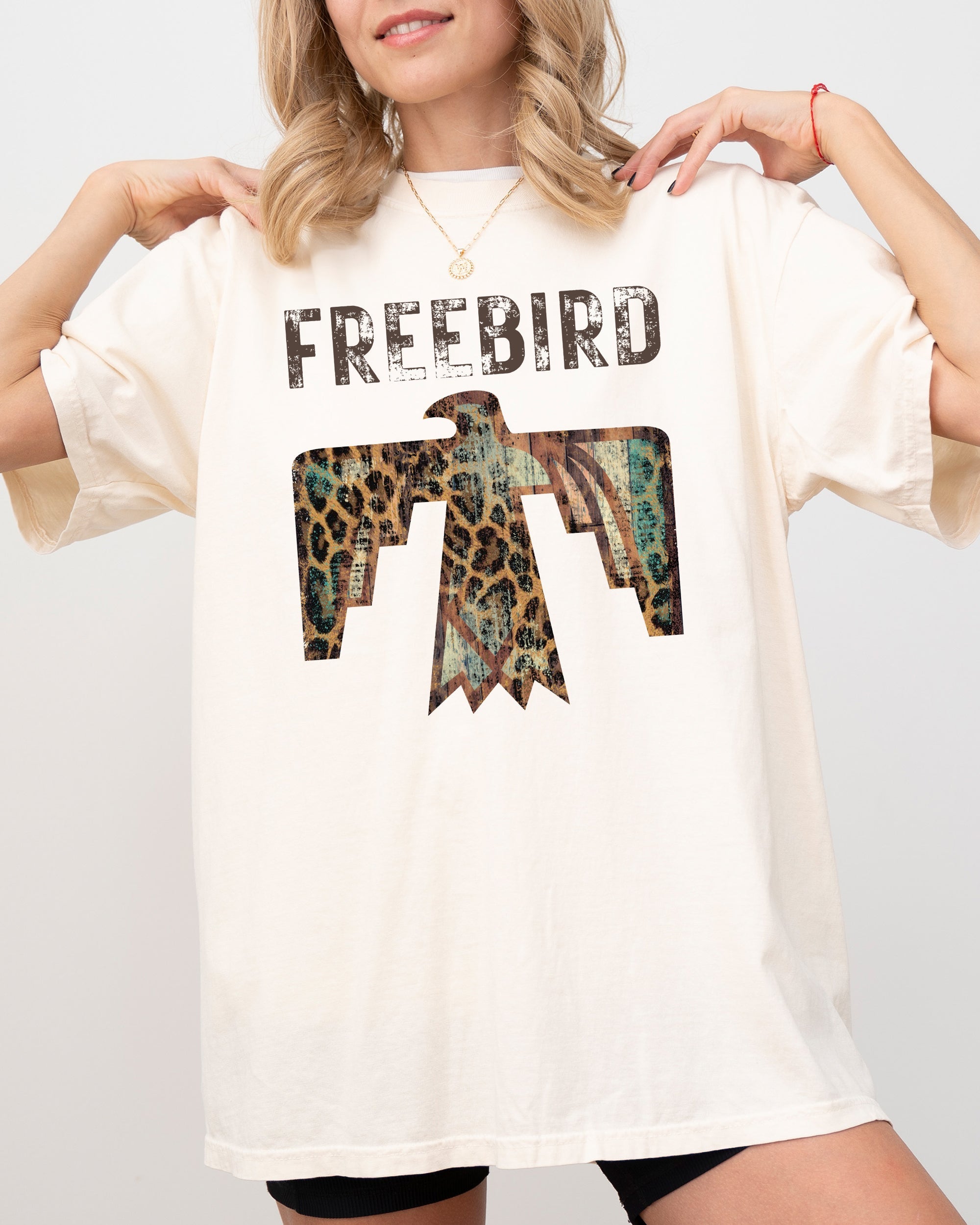 Free Bird Western Thunderbird Comfort Colors Tee