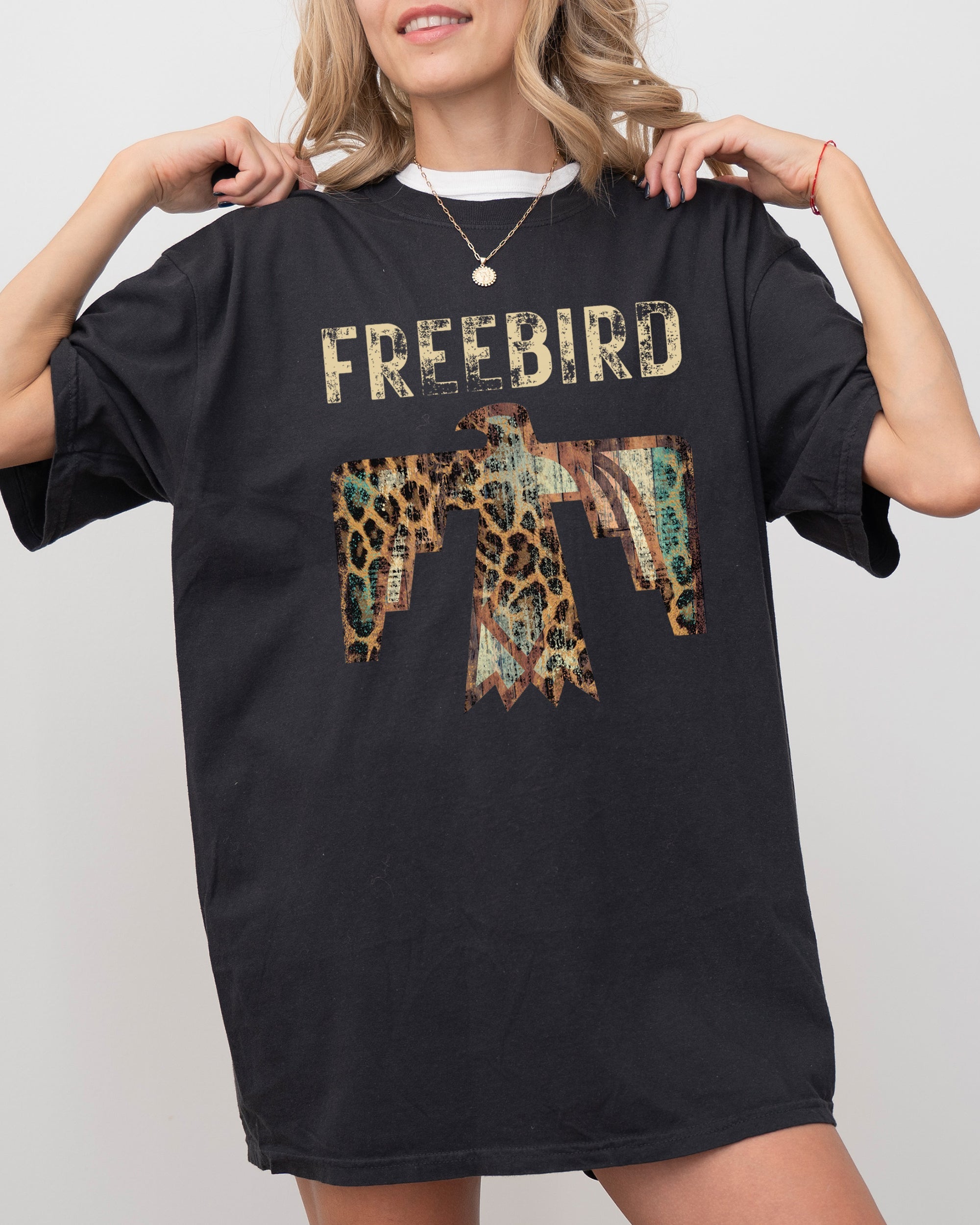 Free Bird Western Thunderbird Comfort Colors Tee