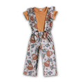 Girls' Highland Cow Overalls – Kids Western Outfit