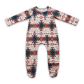 Baby Aztec Western Zipper Footed Coverall