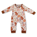 Baby Western Zipper Romper – Boots, Hat & Cactus Print