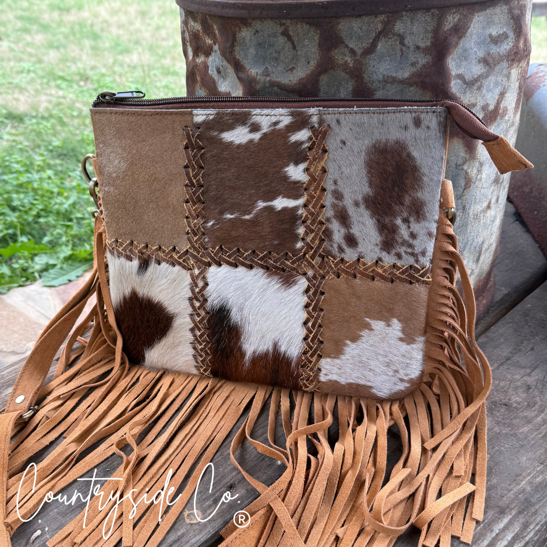 Chesney Cowhide Western Purse