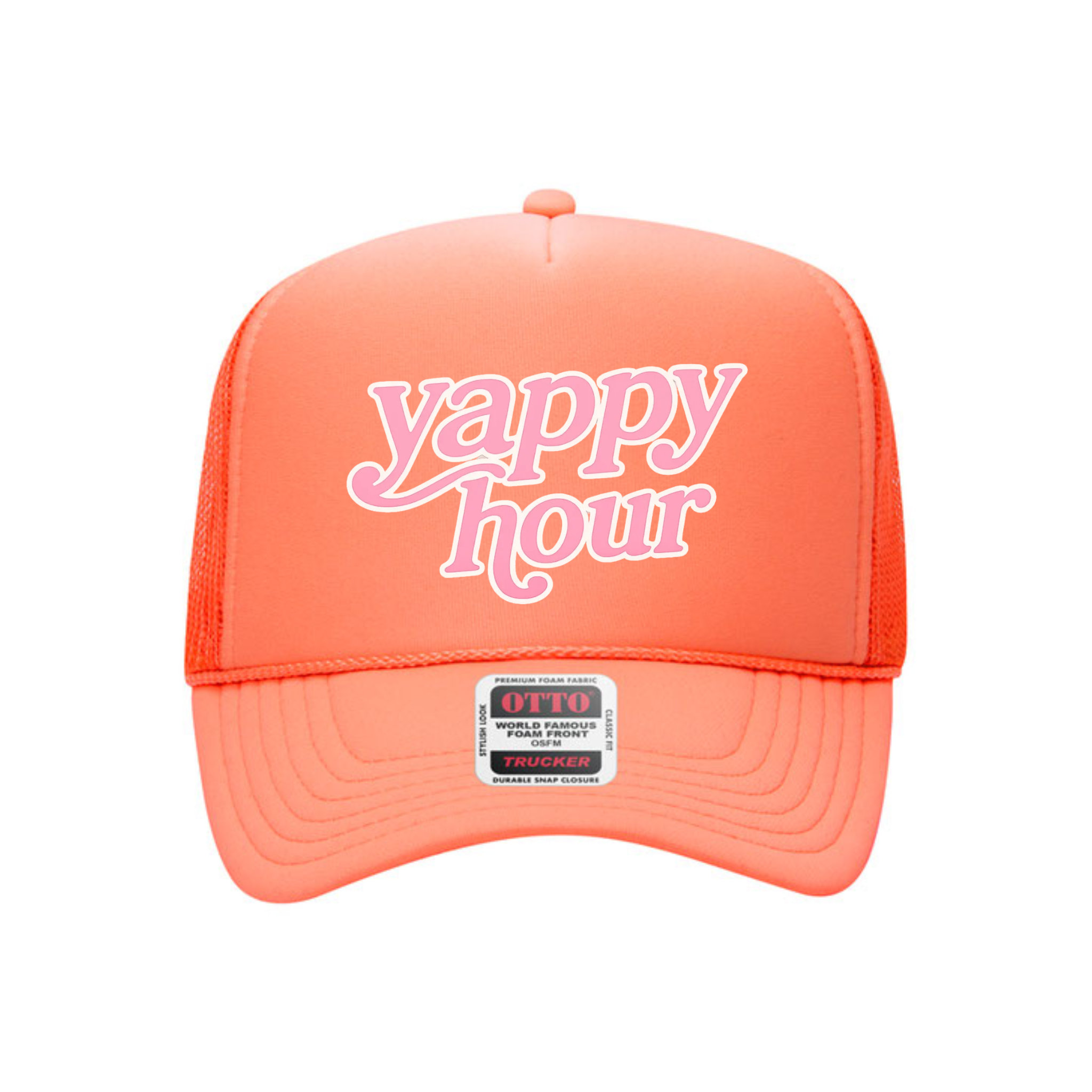 Yappy Hour Foam Trucker Hat | Funny Summer Trucker Cap