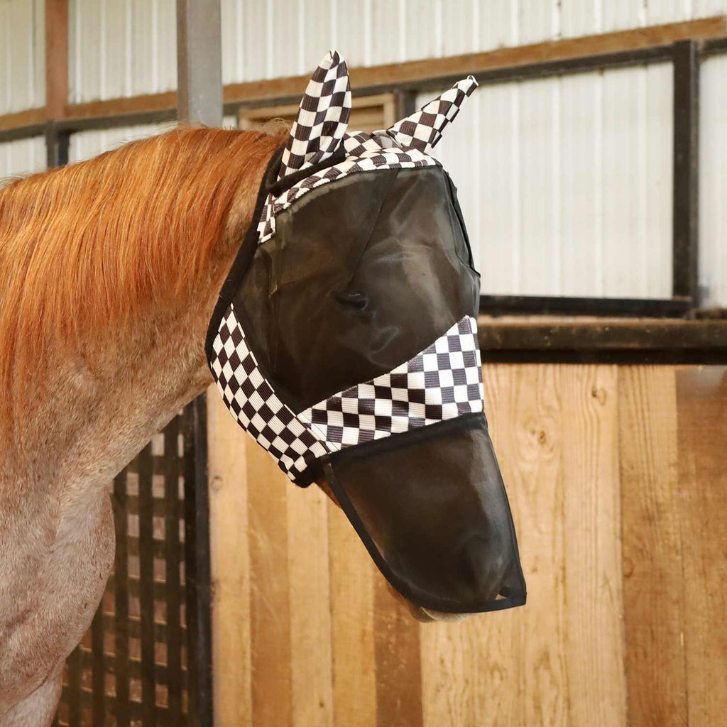 Jeffers Deluxe Mesh Horse Fly Mask with Ears & Nose