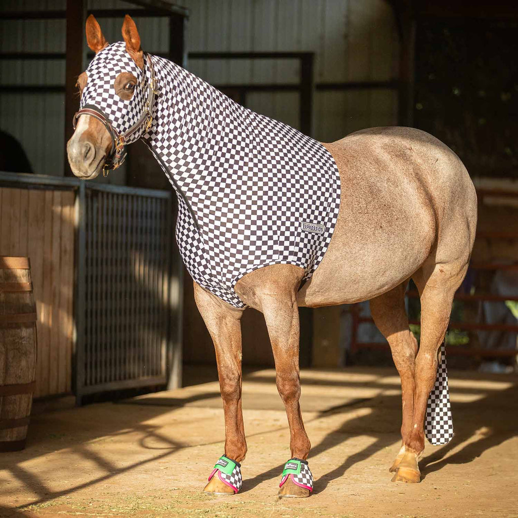 Jeffers Expression Lycra Horse Hood