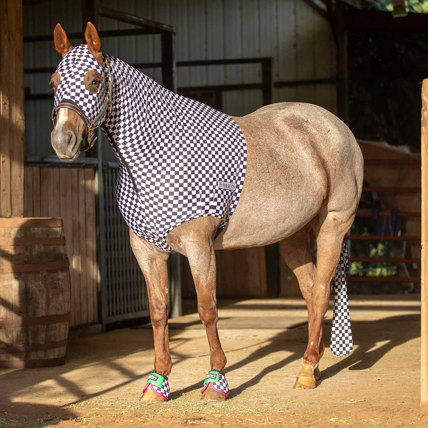 Jeffers Expression Lycra Horse Hood