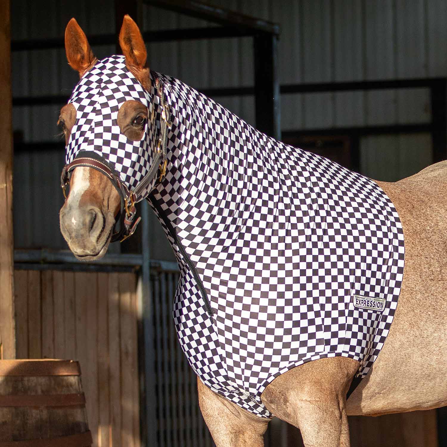 Jeffers Expression Lycra Horse Hood