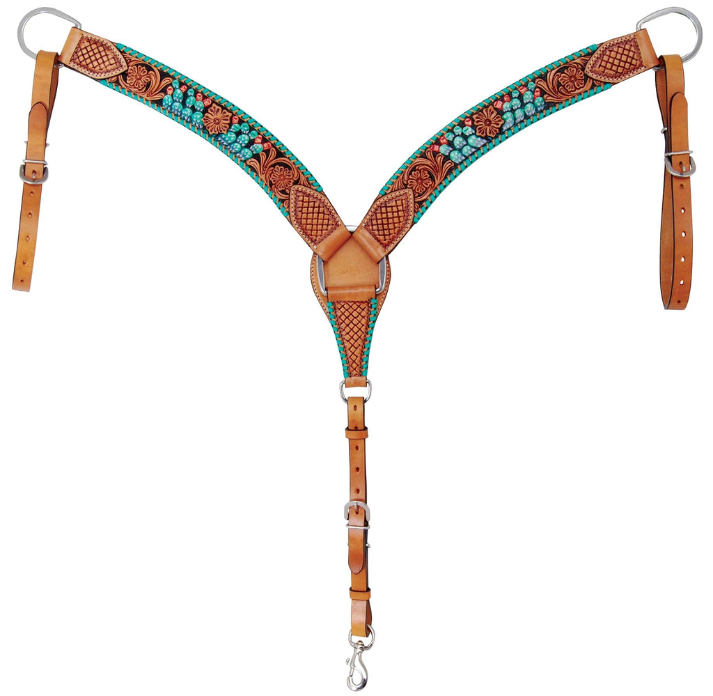 Rafter T Painted Cactus Horse Breast Collar
