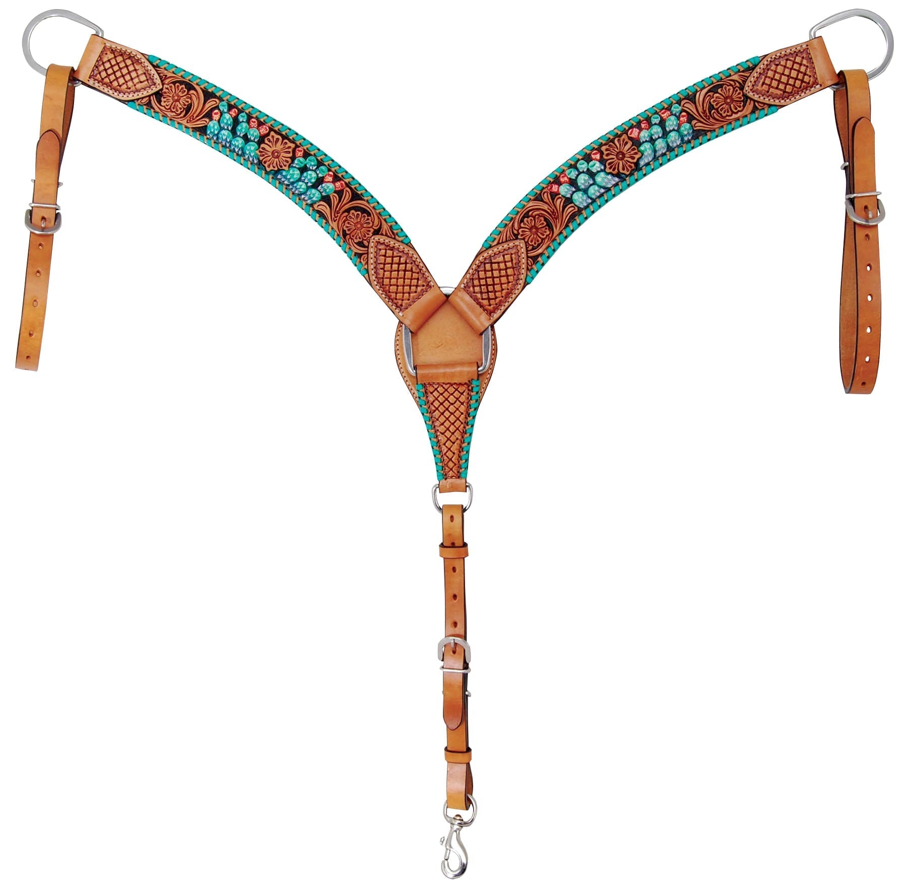 Rafter T Painted Cactus Horse Breast Collar