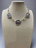 Western 3 Buffalo Coin Choker & Earring Set - 14 inch + 3